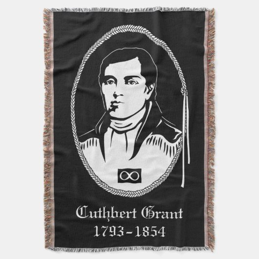 Metis Hero Blanket Cuthbert Grant Throw Blankets Deken (Voorkant Verticaal)