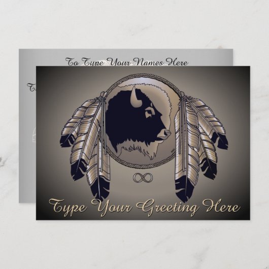 Metis Invitalized Native Art Kaarten (Voorkant / Achterkant)