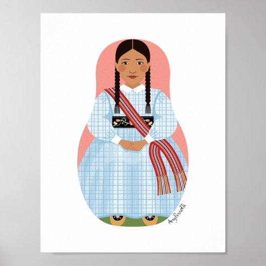 Métis Nation du Canada Affiche Matryoshka (Devant)