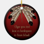 Metis Ornament Personalized First Nations Keepomwi (Achterkant)