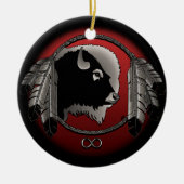 Metis Ornament Personalized First Nations Keepomwi (Voorkant)