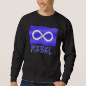 Metis Rebel Sweatshirt Metis Drapeau Chemises Meti (Devant)