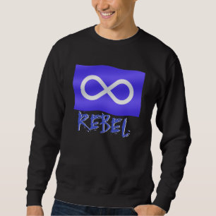 Metis Rebel Sweatshirt Metis Drapeau Chemises Meti