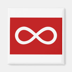Métis Rode Vlag Magneet
