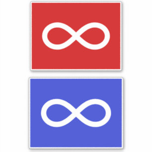 Metis vlag, Métis vlag Sticker