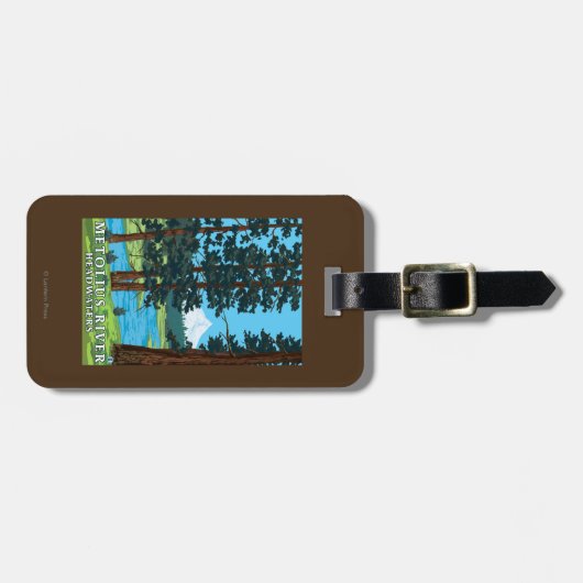 Metolius River Headwaters, Oregon Bagagelabel (Voorkant horizontaal)