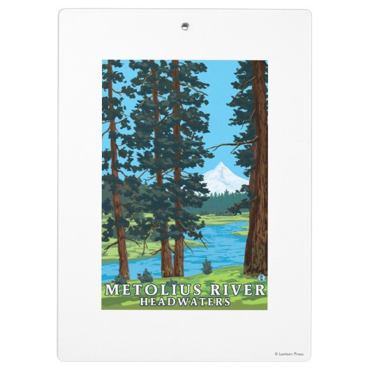 Metolius River Headwaters, Oregon Klembord (Achterkant)