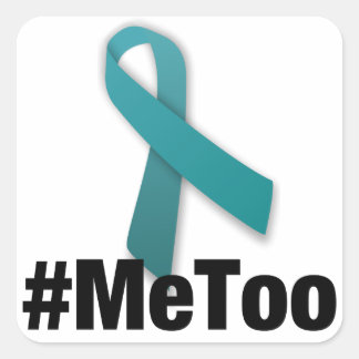 #MeToo Ontwerp met lint Vierkante Sticker