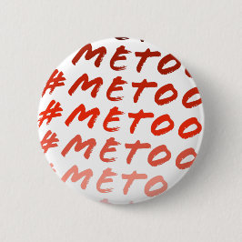 #Metoo Red Hues Feminist Round Button