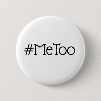 #Metoo Simple Black en White Button