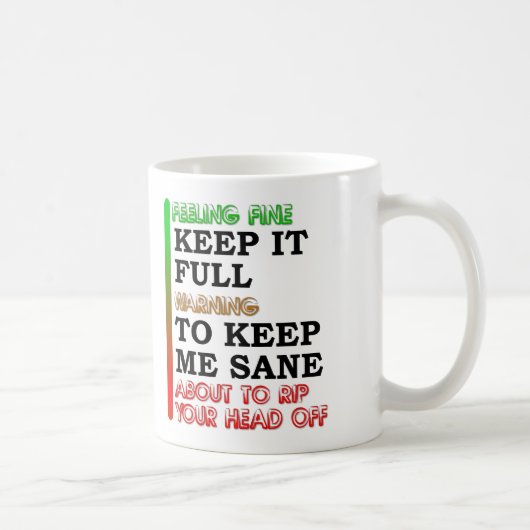 Mètre café drôle Mug (Droite)