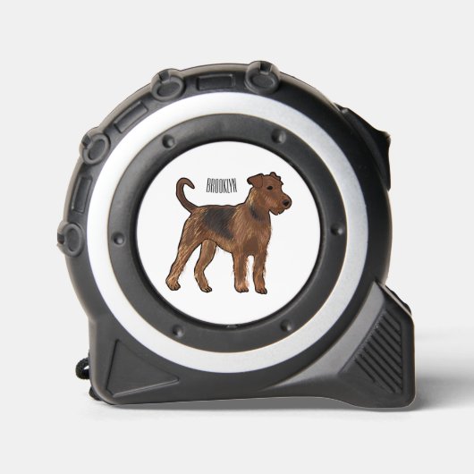 Mètre Ruban Airedale terrier dog cartoon (Recto)