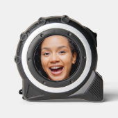 Mètre Ruban Amusants Visage Complet Fermer Selfie Photo (Recto)