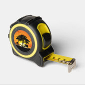 Mètre Ruban Animaux sauvages sur le coucher de soleil de la sa (Angle)