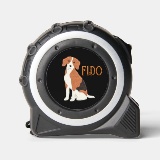 Mètre Ruban Bande Beagle de chien à l'air mignon Mesure (Recto)