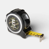 Mètre Ruban Camouflage robuste Monogramme Nom des enfants (Angle)