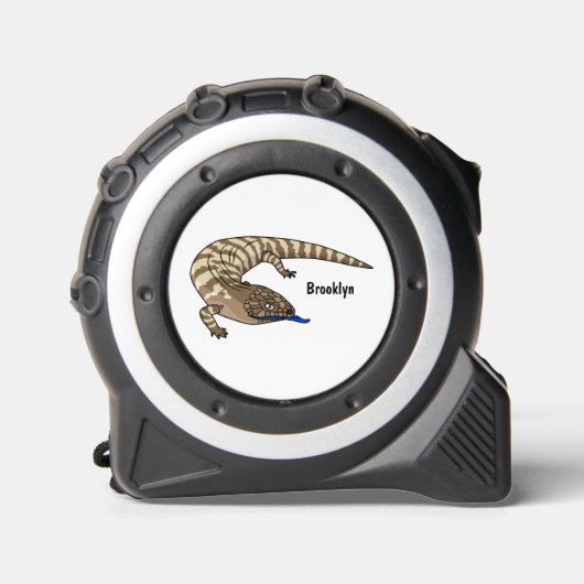 Mètre Ruban Caricature de lézard rouge (Recto)