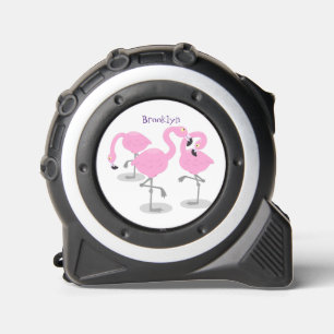 Mètre Ruban Caricature en trio flamand rose mou