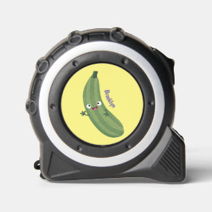 Mètre Ruban Caricature joyeux de courgettes mignonnes