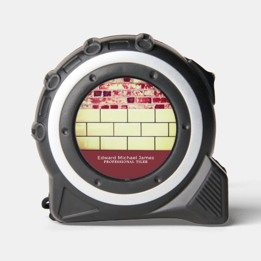 Mètre Ruban Carreaux blancs, Dépolisseur, Installation De Carr (Recto)