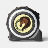 Mètre Ruban Cheval Brown celtique Jaune (Recto)