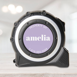 Mètre Ruban Chic Lavande Monogramme violet