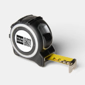 Mètre Ruban Code QR modifiable et logo ou image de votre entre (Angle)