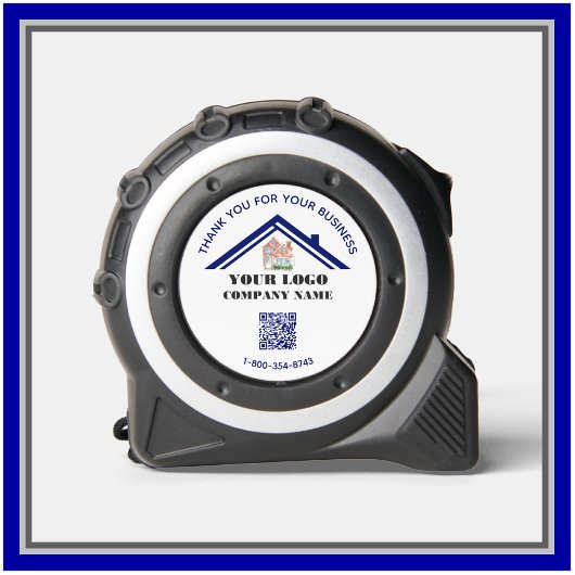 Mètre Ruban Code QR personnalisé du logo du Merci d'affaires