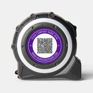 Mètre Ruban Code QR personnalisé et texte de votre entreprise 