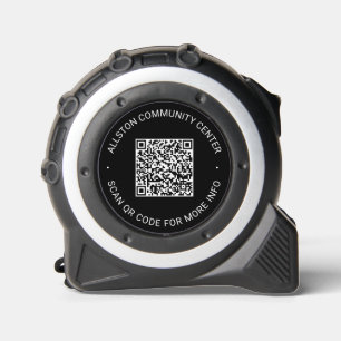 Mètre Ruban Code QR professionnel noir modifier les coordonnée
