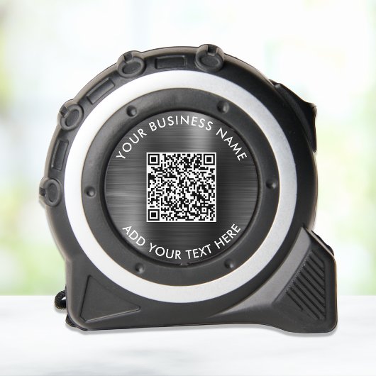 Mètre Ruban Code QR professionnel personnalisé Silver