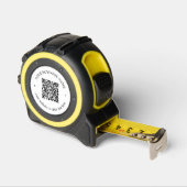 Mètre Ruban Code QR téléchargé Plus Texte circulaire modifiabl (Angle)