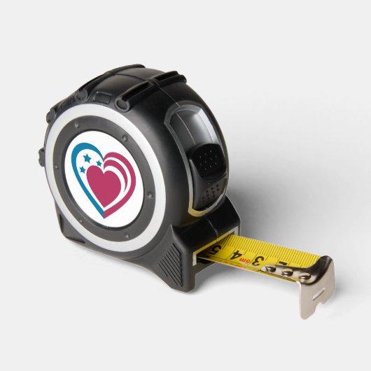 Mètre Ruban Coeur patriotique (Angle)