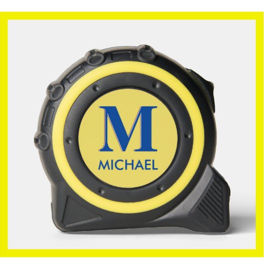 Mètre Ruban Cool Moderne Personnalisé Monogramme Personnalisé 