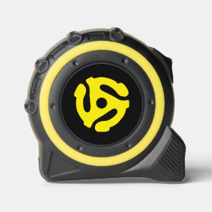 Mètre Ruban COOL Retro Vintage Jaune 45 espaceur DJ