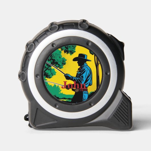 Mètre Ruban Cowboy Fisherman on Riverbank (Recto)