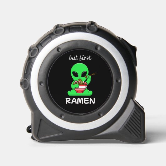 Mètre Ruban Cute Kawaii Alien manger Ramen (Recto)