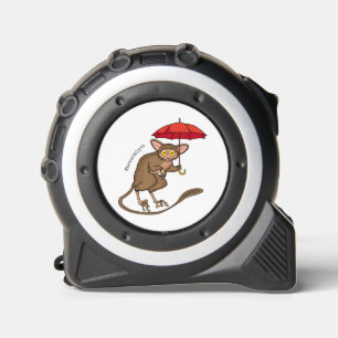 Mètre Ruban Cute Tarsier avec dessin animé parapluie