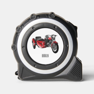 Mètre Ruban dessin animé de la moto Sidecar