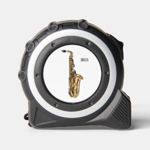 Mètre Ruban dessin animé saxophone