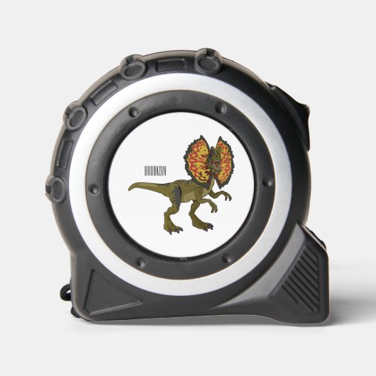 Mètre Ruban Dilophosaurus dessin animé (Recto)