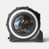 Mètre Ruban Dragon noir cuivre or (Recto)