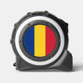 Mètre Ruban Drapeau de Roumanie (Recto)