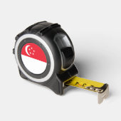 Mètre Ruban Drapeau de Singapour (Angle)