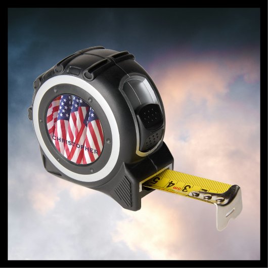 Mètre Ruban Drapeaux américains, patriotique, outil de don de