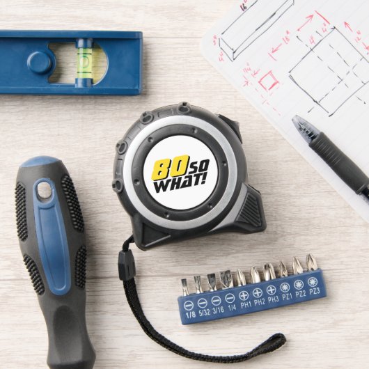 Mètre Ruban Drôle 80 Alors Quelle Citation 80e Anniversaire (Atelier)