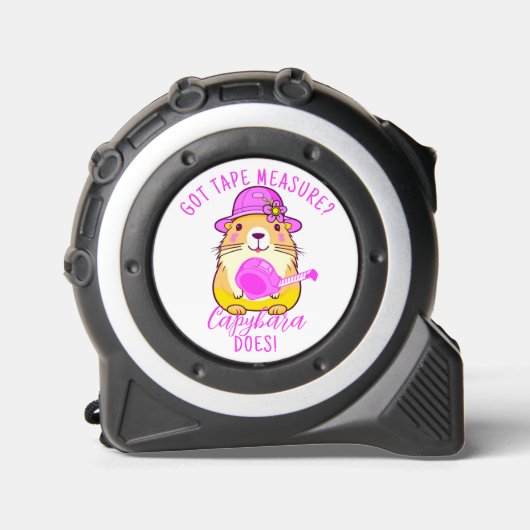 Mètre Ruban Drôle Cool rose enfant Capybara Citation (Recto)