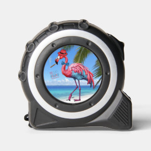 Mètre Ruban Flamant rose DE RETRAITE POUR HOMME, PLAGE Tropica
