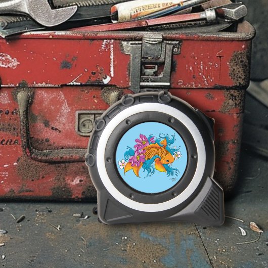 Mètre Ruban Fleurs de cerisiers de Lotus Koi Fish