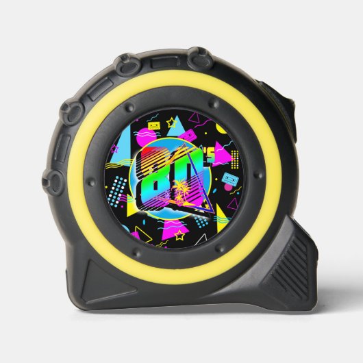 MÈTRE RUBAN FORME DE BANDE CASSETTE RETRO 80S (Recto)